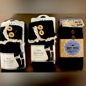 Brand new boot cuffs and socks